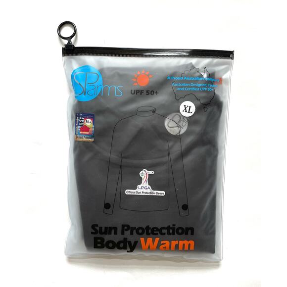 SParms Sun Protection UPF 50 Warm Long Sleeve Shirt Black Size Men's XL NEW - Picture 3 of 6